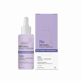 0.8% Retinol Serum For Face Anti Aging With Bakuchiol | Retinol Night Serum For Beginners | Reduce Fine Lines & Wrinkles, Boost Collagen | Men & Women | All Skin Types (30 ml)