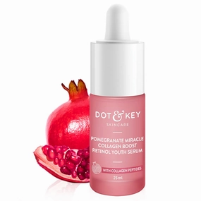 0.9% Retinol Serum for Face with Pomegranate | Anti Aging Serum |Reduces Fine Lines & Wrinkles |Boosts Collagen |For Mature, Combination & Dry Skin |With Peptides & Vitamin E Infused | 25ml