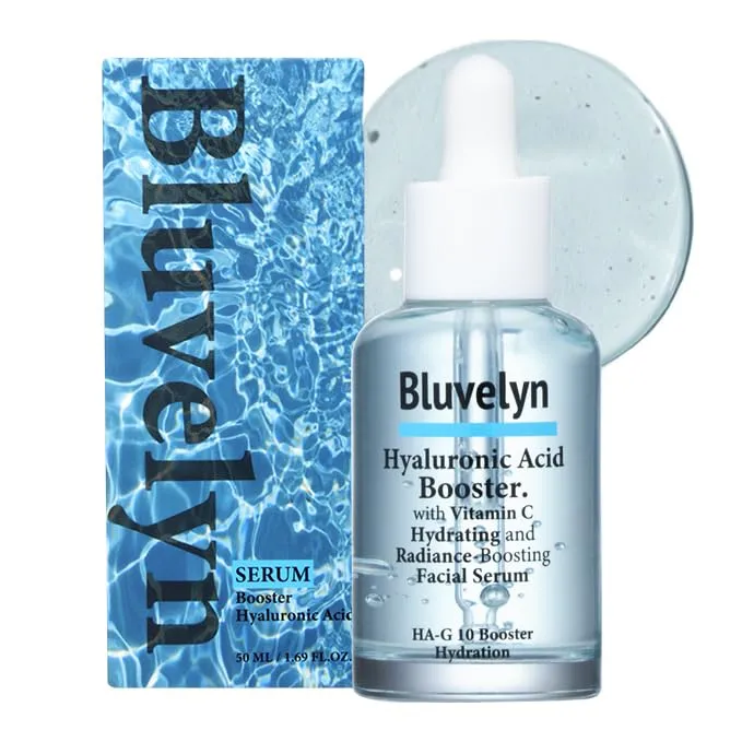 10-Layer Hyaluronic Acid Booster Serum – 100,000ppm High Concentration with Vitamin C – Deep Hydration & Brightening for All Skin Types, (50ml /1.69 fl.oz)