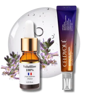 100% Pure Volufiline Concentrate & Advanced Retinol Pro Serum 0.5 - Firming Anti-Wrinkle and Radiance-Boosting w/Centella Asiatica Niacinamide Hyaluronic Acid for Mature Skin Korean Skincare