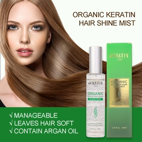 100% Organic Argan Oil Anti Frizz Hair Serum Styling Smoothing Strengthening Hydrating & Nourishing Heat Protection Shine Frizz Control Dry Damage Hair Repair (Shine Mist)
