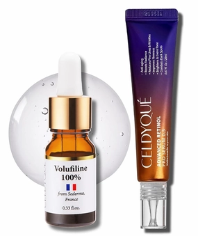 100% Pure Volufiline Concentrate & Advanced Retinol Pro Serum 0.5 - Firming, Anti-Wrinkle, and Radiance-Boosting w/Centella Asiatica Niacinamide Hyaluronic Acid for Mature Skin Korean Skincare