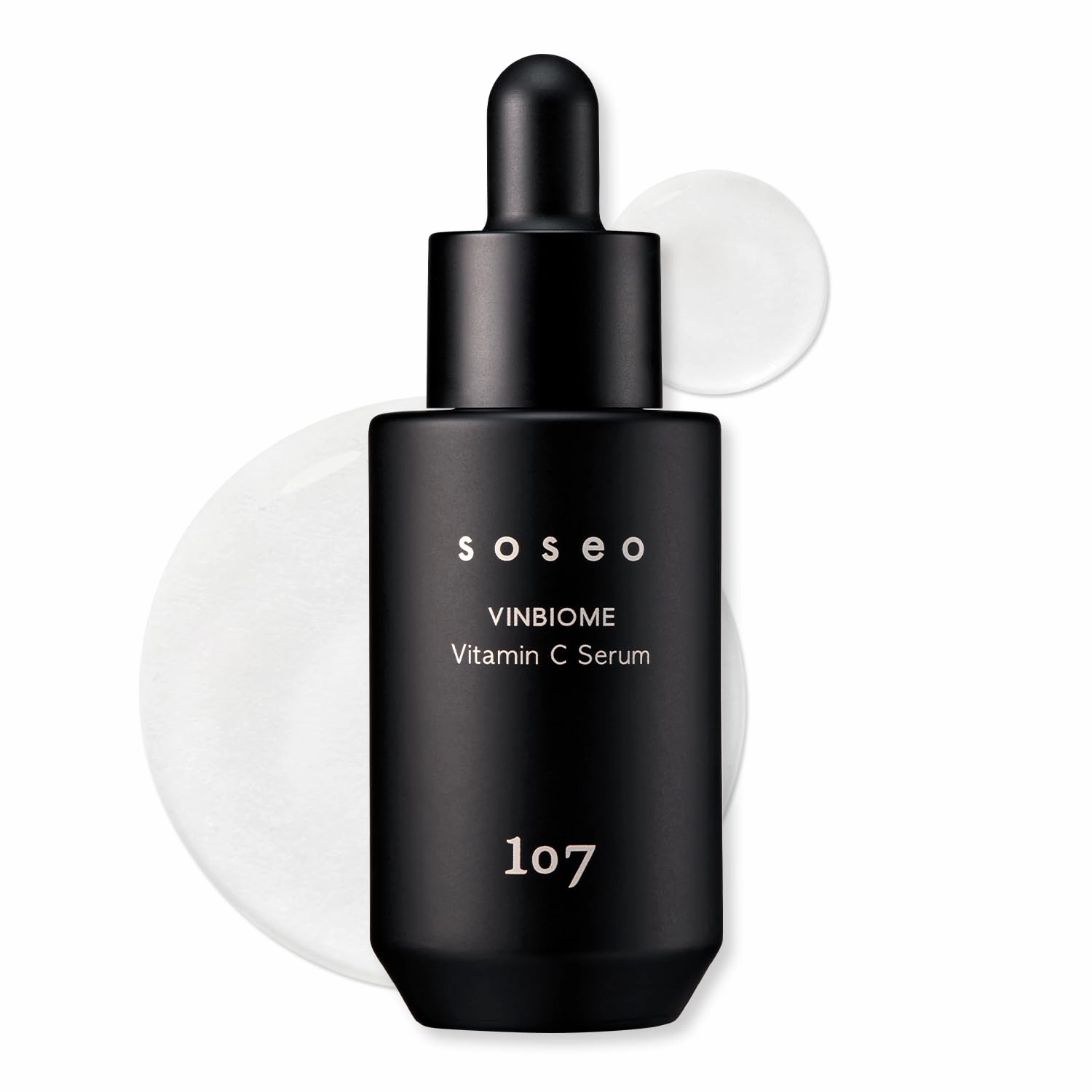 107 sosoe VINBIOME Vitamin C Serum, Antioxidant-Rich Serum, Ginseng, Niacinamide & Tocopherol, Supports Skin Elasticity and Even Skin Tone, Suitable for Sensitive Skin (1.0 fl oz)
