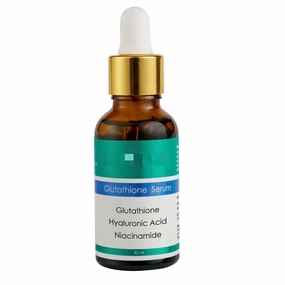 10% Glutathione face serum with Niacinamide, Hyaluronic Acid and Vitamin C for Glowing Skin | Effective for Pore Minimizing | Hydrates and Repairs Skin | For Men and Women 30ml