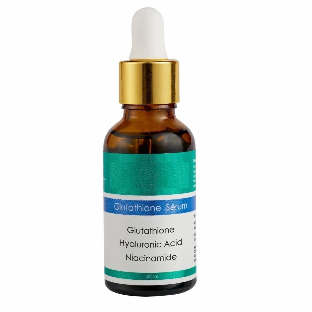 10% Glutathione face serum with Niacinamide, Hyaluronic Acid and Vitamin C for Glowing Skin | Effective for Pore Minimizing | Hydrates and Repairs Skin | For Men and Women 30ml