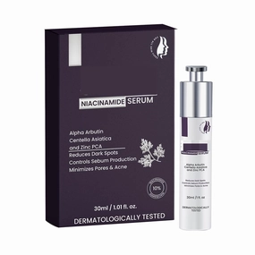 10% Niacinamide Face Serum with Alpha Arbutin, Centella Asiatica & Zinc PCA | Reduces Dark Spots & Acne | Fragrance-Free | Oil Control & Pore Minimizing | 30ml | Unisex