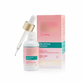 12% Niacinamide Serum | Evens Skin Texture, Controls Excess Oil & Refines Pores | Lightweight & Non-Sticky | Super Clarifying Serum | All Skin Types | Dermatologically Tested | 30ml