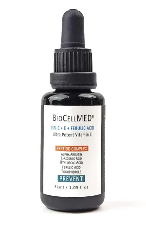 15% CE Ferulic Vitamin C Serum for Face with C-Ester, Alpha Arbutin & Ultra Low Molecule Hyaluronic Acid