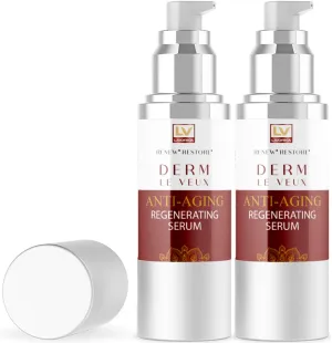 (2 Pack) Derm Le Veux, Derm La Veux, Derm Le Veu, Derm Leveux Serum, Derma Le Veux Serum, Derm Le Veux Face Cream, Veur, Veus, Dermlevue Serum, Derm Le Veux Deluxe Serum, Derma La Veux, 2 Bottles
