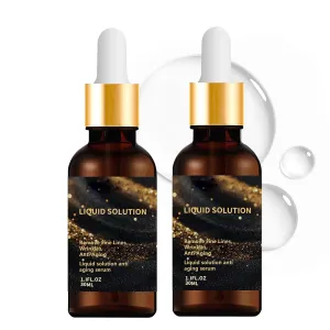 2 PCS Olavita Liquid Solution Anti Aging Serum, Intensely Firms Skin Antiaging Face Serum, Olavita Smoothes Wrinkles and Fine Lines