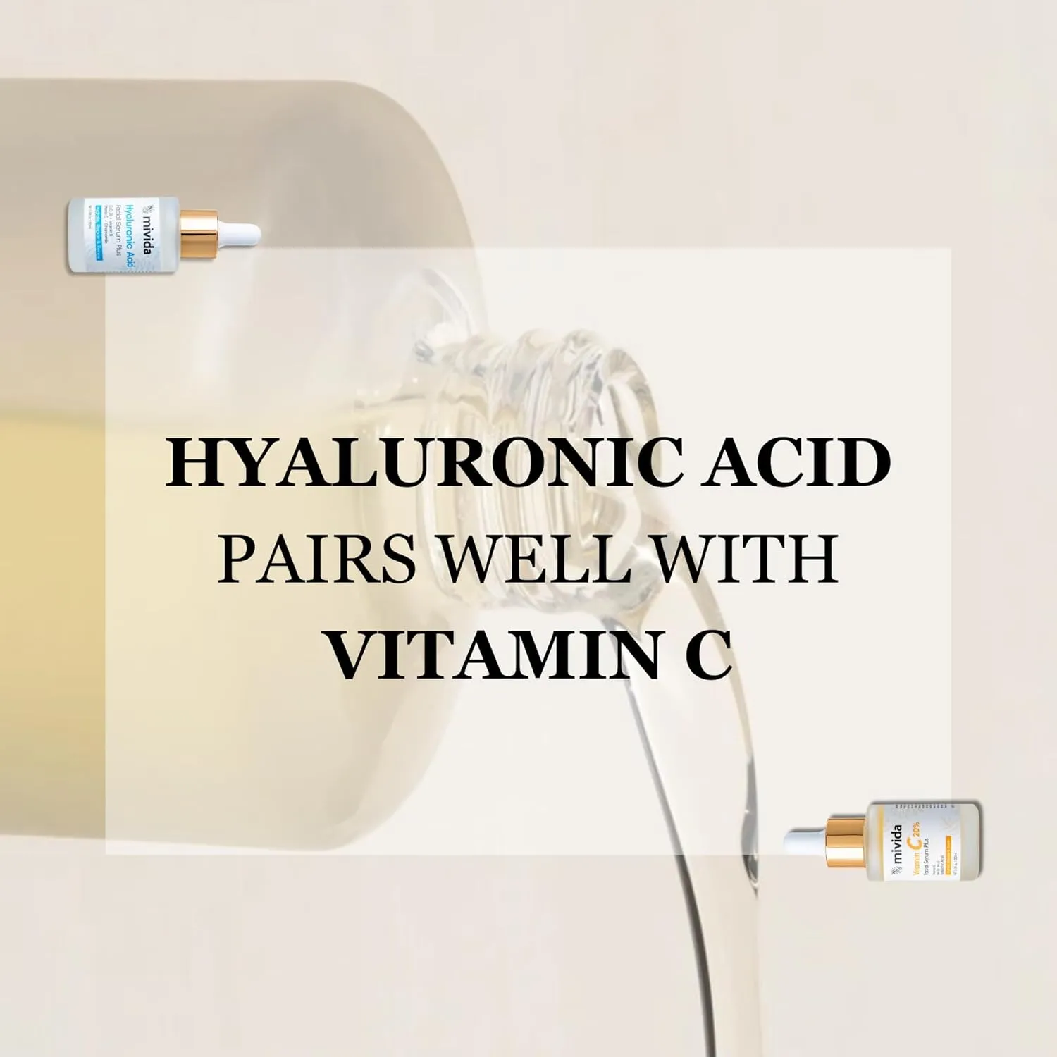 20% Premium Vitamin C serum   Hydrating Hyaluronic-Acid Serum For Face | Facial Skincare Set| No-Artificial-Colors, sensitive skin safe (2 x 1 Fl Oz / 30ml)