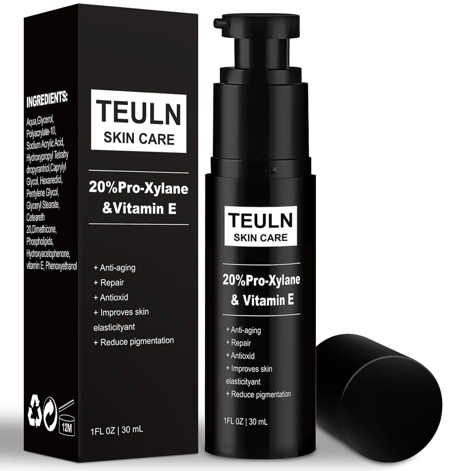 20% Pro-Vitamin C Serum For Face – Anti Aging Formula with Vitamin C, Hyaluronic Acid, Vitamin E – Brightening Serum – Improve Appearance of Dark Spots, Tone, Fine Lines & Wrinkles- 2.0