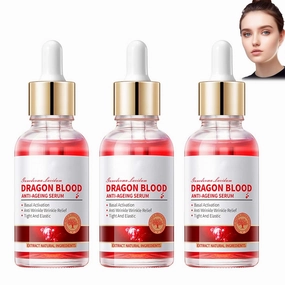2024 New Dragons Blood Serum, Dragons Blood Facial Serum, Naturals Dragons Blood Serum, Retinol Placenta Dragon Blood Cream, Face Moisturizer Serum, Anti Wrinkle Serum for Women (3pcs)