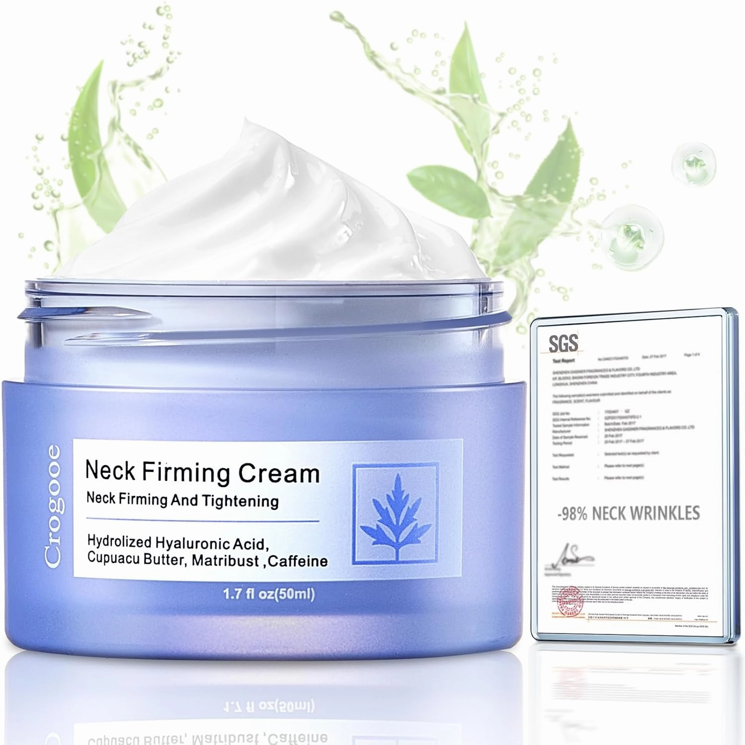 2025 Updated Neck Firming Cream: [30  SGS Certified] [Used by Over 1M Fans] Tightening & Firming Neck Cream, Lifting Moisturizer for Face, Neck & Décolleté for Women& Men