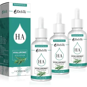 2.3% Hyaluronic Acid Serum Revitalizing Face with 4% Rosemary Extract Facial Serum (3 Pack 1fl.oz|30ml)