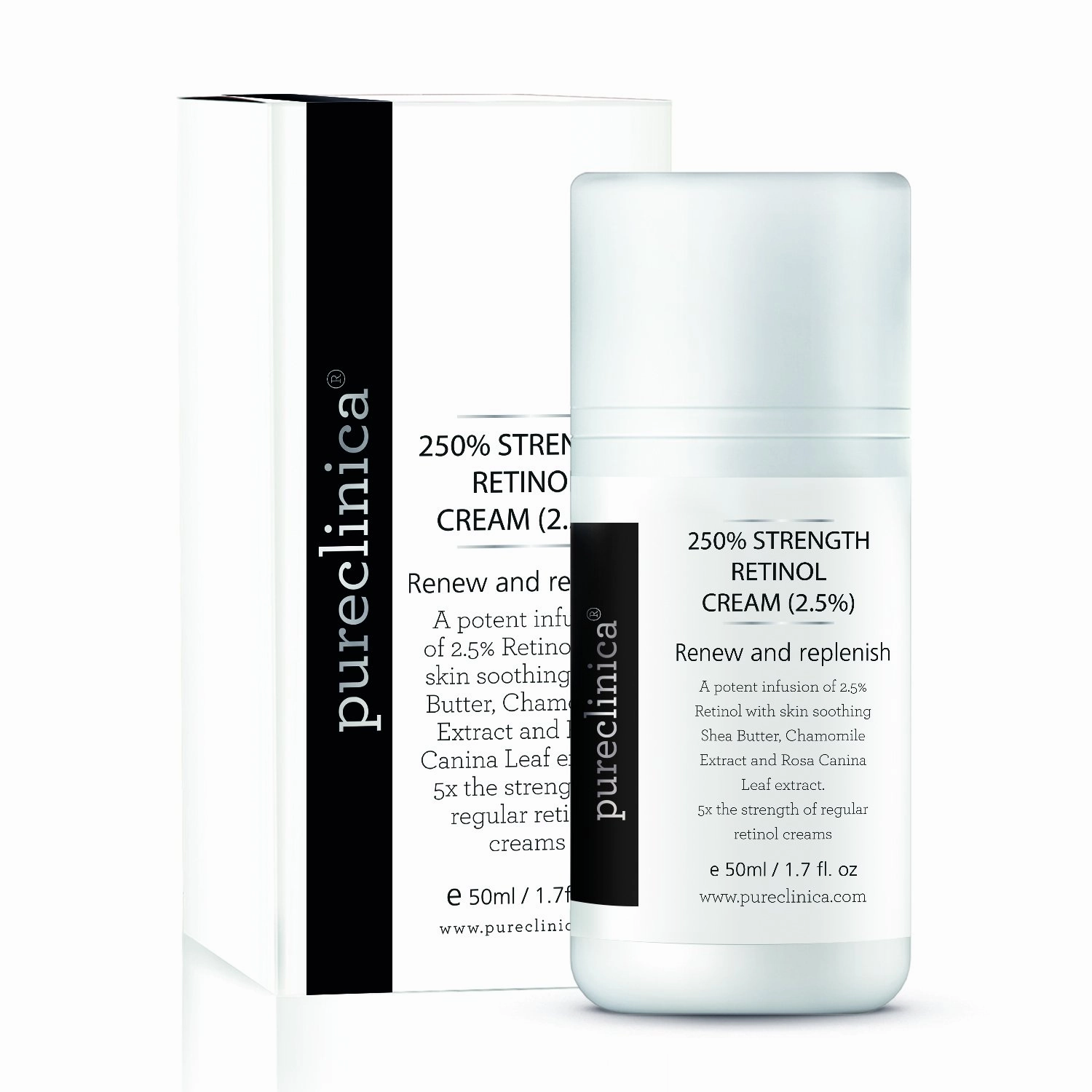 250% Strength Retinol Cream – 50ml/ 1.7 fl. oz. Potent Anti-Aging, with 2.5x Active Ingredients Compared to Competitors