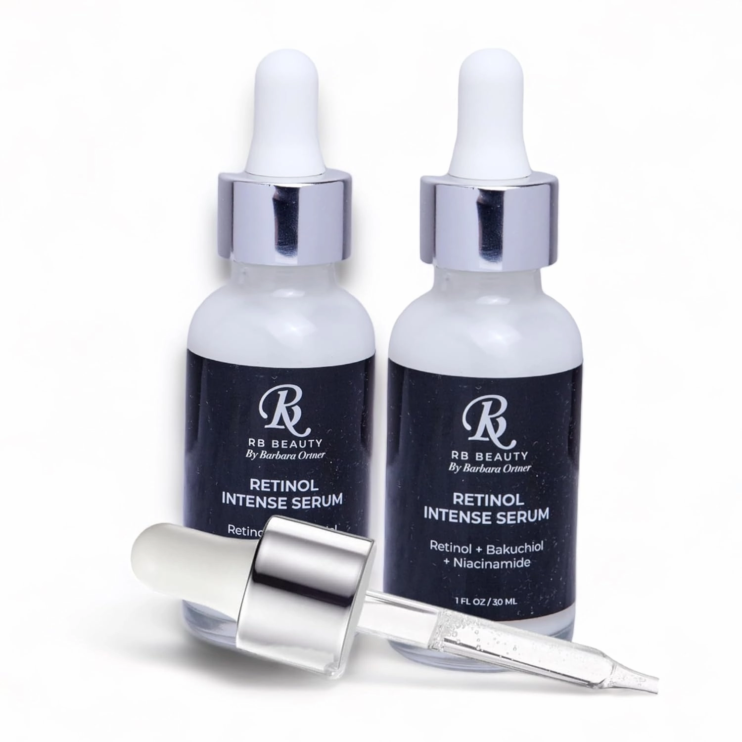 2 bottles Retinol Intense Serum. Quick Absorbing and effective Anti-Wrinkle Serum.