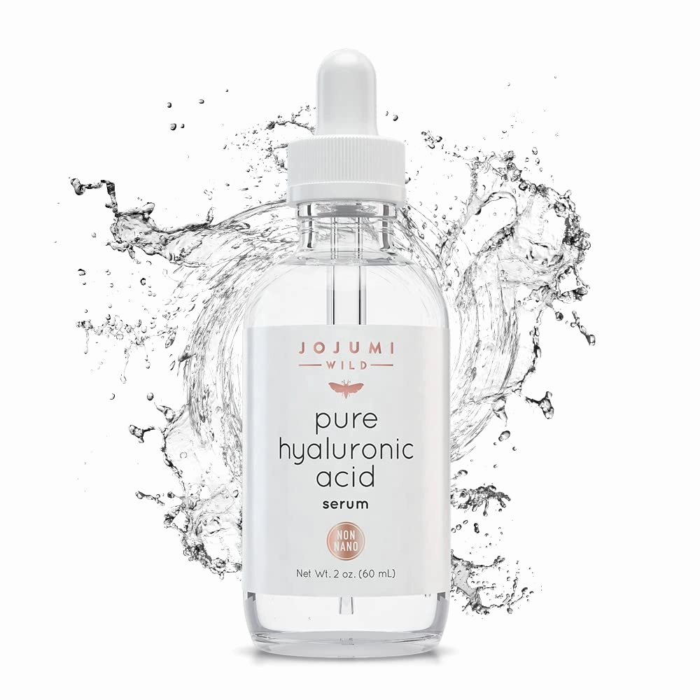 2 oz. Pure Hyaluronic Acid Serum for Skin, Face and Under Eye - Best Hydrating Facial Serum for Microneedling Anti-Aging and Skin Care to Reduce Wrinkles and Fine Lines