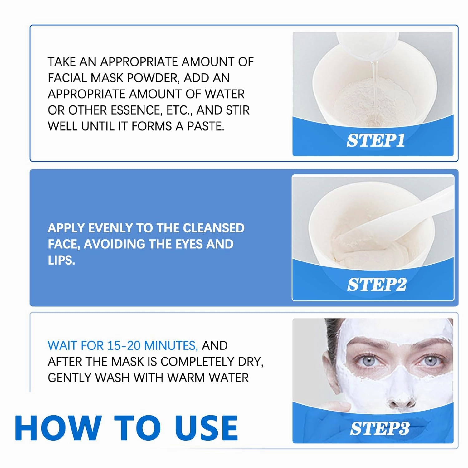 2 Pack Hyaluronic Acid Powder,Low Molecular Weight Organic Hyaluronic Acid Serum Powder for Face.