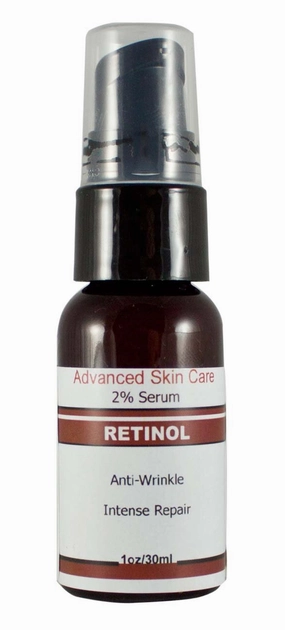 2% Retinol Serum with Hyaluronic Acid, Vitamin E and Green Tea 1oz/30ml Pump Bottle