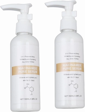 2pcs 100ml Hydrating Serum for Face, Moisturizing, Brightening, Rejuvenating Serum with Organic Material, Suitable for All Skin Types, Generous Capacity for Daily Skincare