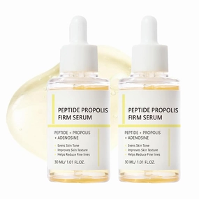 2PCS Peptide Propolis Serum, Hydration & Wrinkle Renewal Face Serum for Women Anti Aging, Hydrating & Anti Wrinkle for Face, Boosts Skin Elasticity, For All Skin Types