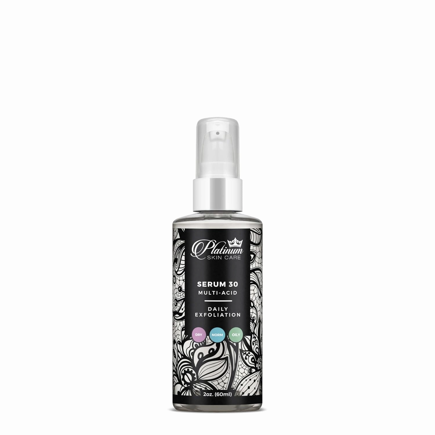 30% Glycolic, Mandelic, Phytic, Ascorbic & Hyaluronic Serum 2oz.