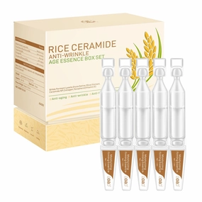 30pcs Set Rice Ceramide Firming Facial Serum, Moisturizing and Hydrating, Smooths Wrinkles and Fine Lines, Daily Skin Care for Women