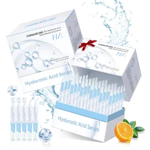5% Hyaluronic Acid Tubes Ultra-Hydrating Vials with Niacinamide,Collagen Stem Cell,Wake Nature Perfection|AntiAging|Deep Hydration|CellActivation-1.5ml*60Pcs Ultra Hyaluronic Acid Serum for Face