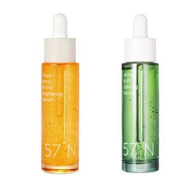 57N Brigtening & Calming Serum Bundle | Cloudberry & Vita Serum   Willow & B5 Calming Serum