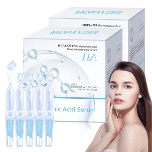 60 Pcs 5% Hyaluronic Acid Serum Ultra-Hydrating Vials, Hyaluronic Acid Tubes, Wake Nature Perfection Hyaluronic Serum, Single-Use Ultra-Hydrating Essence for Face