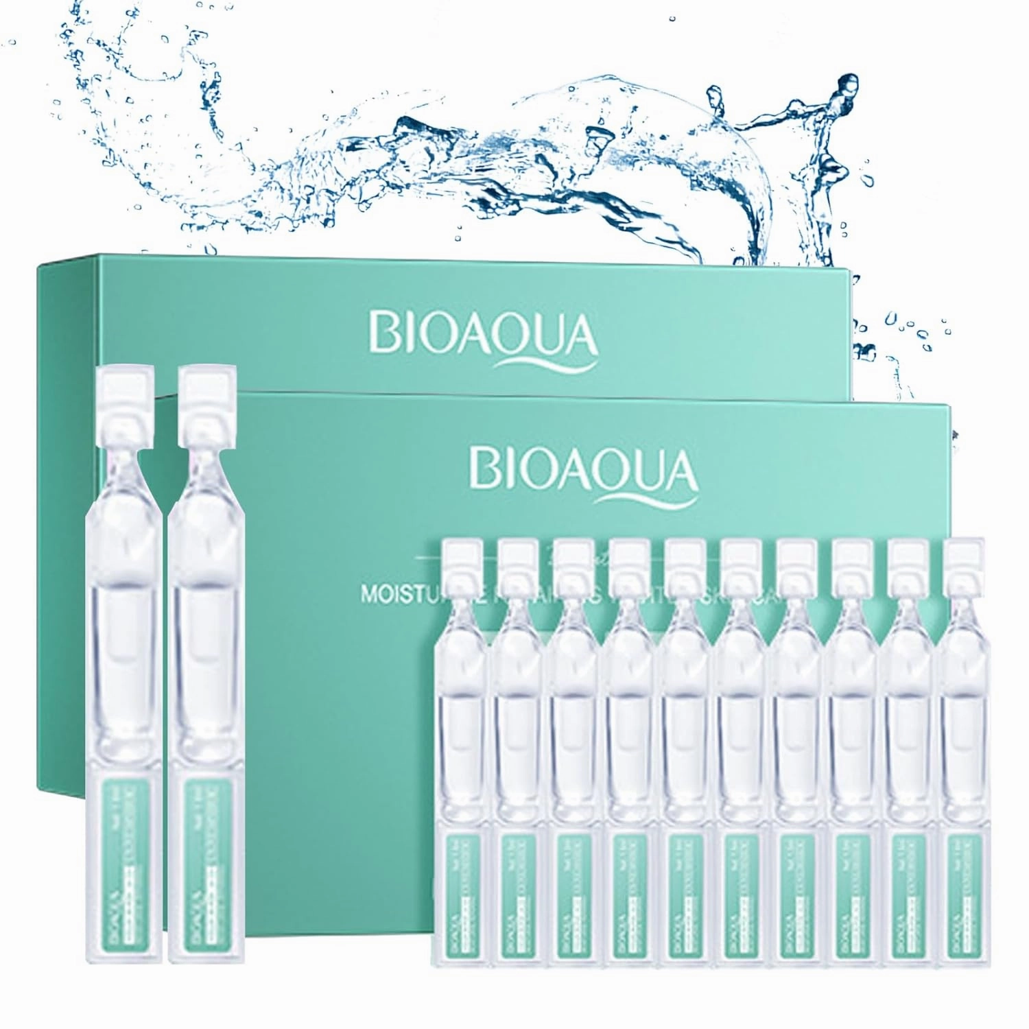 60PCS Ultra Hydrating Serum for Face, Hyaluronic Acid Serum Tubes, Hydrating, Smoother Skin, Anti-Aging serum for All Skin Tyes, Travel-Size Single-Use Vials Skincare(3.04 Fl Oz (Pack of 2))