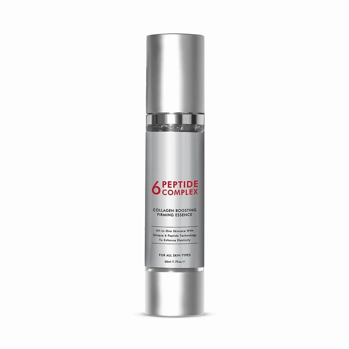 6 Peptide Serum for Face | 50ml | Complex Collagen Boosting Firming Essence for Fa ce, Niacinamide & Hyaluronic Fa ce Se rum, Reduce Fine Lines, Wrinkles, Fa ce Se rum for Men & Women