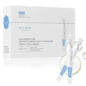 6D Hyaluronic Acid Serum # 1.8 ml * 30 Pcs/Box - Deep Hydration & Multi-Layer Moisture, 6 Types of Hyaluronic Acid Ampoules for Skin Hydration, Lightweight & Nourishing