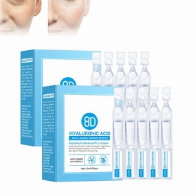 8d Hyaluronic Acid Anti-Wrinkle Repair Essence, Ultra-Hydrating Serum Hyaluronic Acid Tubes Deep, Ultra Hydrating Facial Serum for Face Anti-Aging Moisturizing