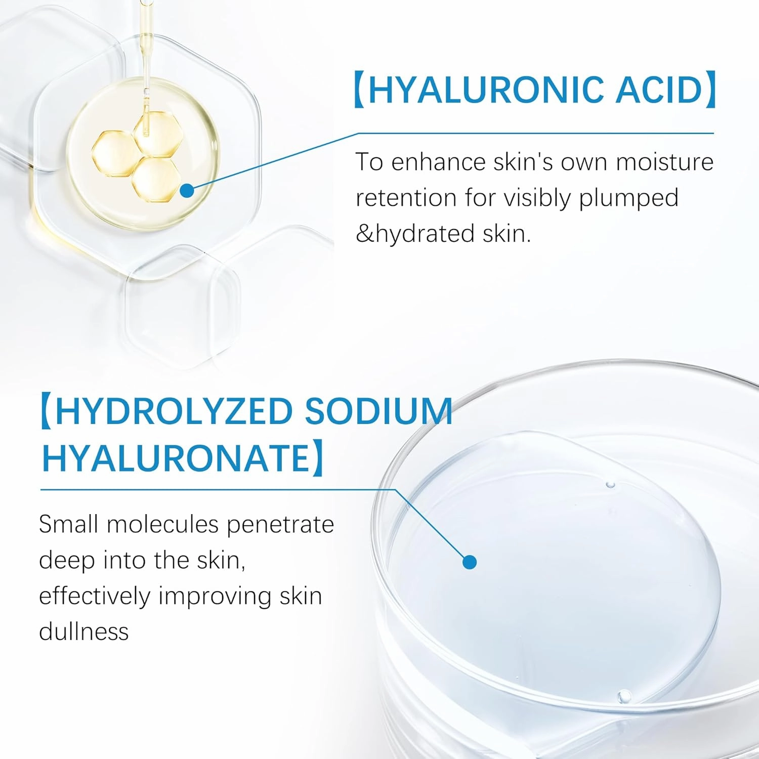 8D Hyaluronic Acid Essence,Balancing skin water,Plumping Face Serum,Anti-aging,Suitable for sensitive skin as well
