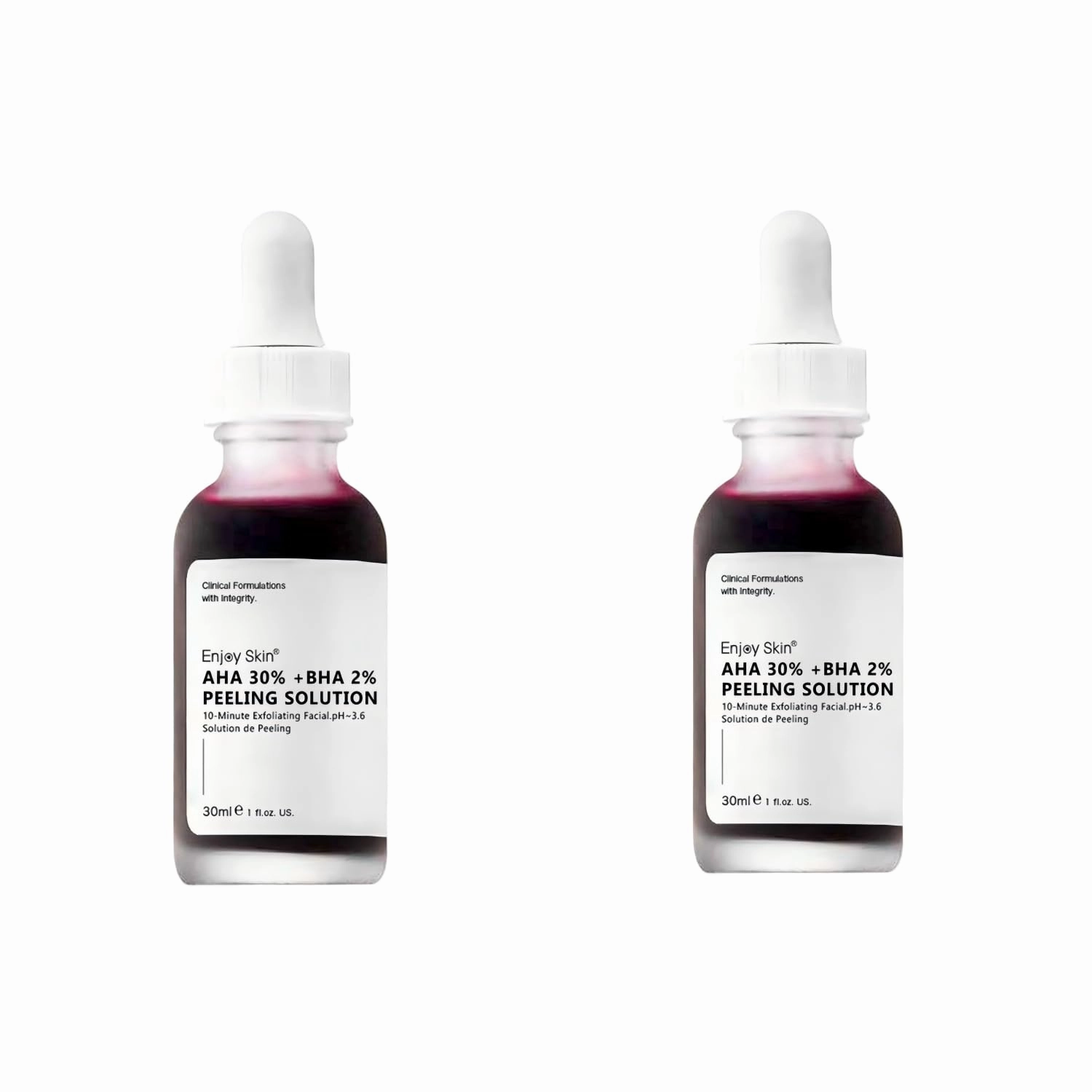 ‌Advanced AHA 30%   BHA 2% Exfoliating Serum: Unclogs Pores, Brightens Dullness, Controls Oil & Acne. Improves Rough Skin Texture for Smoother, Clearer, Glowing Complexion (2 Fl Oz,2)