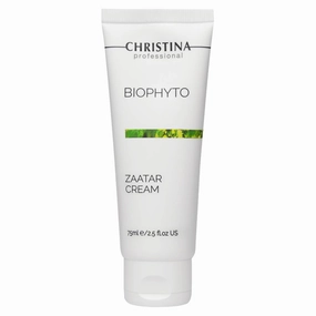 -CHRISTINA- Biophyto Zaatar Cream - 75ml - Vitamin E and Retinol Cream with Thyme & Marjoram Oil for Skin Repair - Balancing Cream for Combination, Dry, Normal, Oily and Sensitive Skin