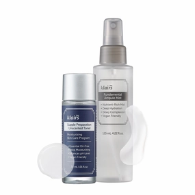 [DearKlairs] Fundamental Ampule Mist   Unscented Toner Set, Korean Skincare Routine