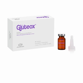 | Gluteox – Buttocks Firming & Lifting Serum | With DMAE, Organic Silica, Hyaluronic Acid & Antioxidants | For Professional Cosmetic Use Only | 5x10mL Vials