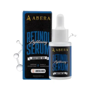 Abera Men Retinol Serum, Anti-Aging Serum For Face, Reduces Dark Spots, Melasma, Wrinkles & Eye Bags, Hydrating and Moisturizing Formula for Men with Niacinamide 5% & Retinyl (0.68 Fl. Oz)