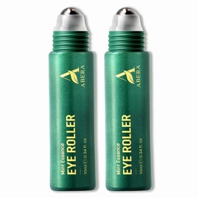 Abera Eye Roller Serum with Mint Essence for Men, Vitamin C and Peptides - Energizing Serum for Dark Circles and Puffiness, Fine Lines Serum, 0.34 fl oz (B. 2 Boxes)