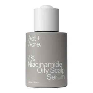 Act Acre 4% Niacinamide Oily Scalp Serum | Controls Excess Oil & Boosts Scalp Hydration | Balances Sebum & PH Levels | With Hyaluronic Acid, Green Tea, Astragalus | Clarifying, Lightweight | 2.2 Fl Oz