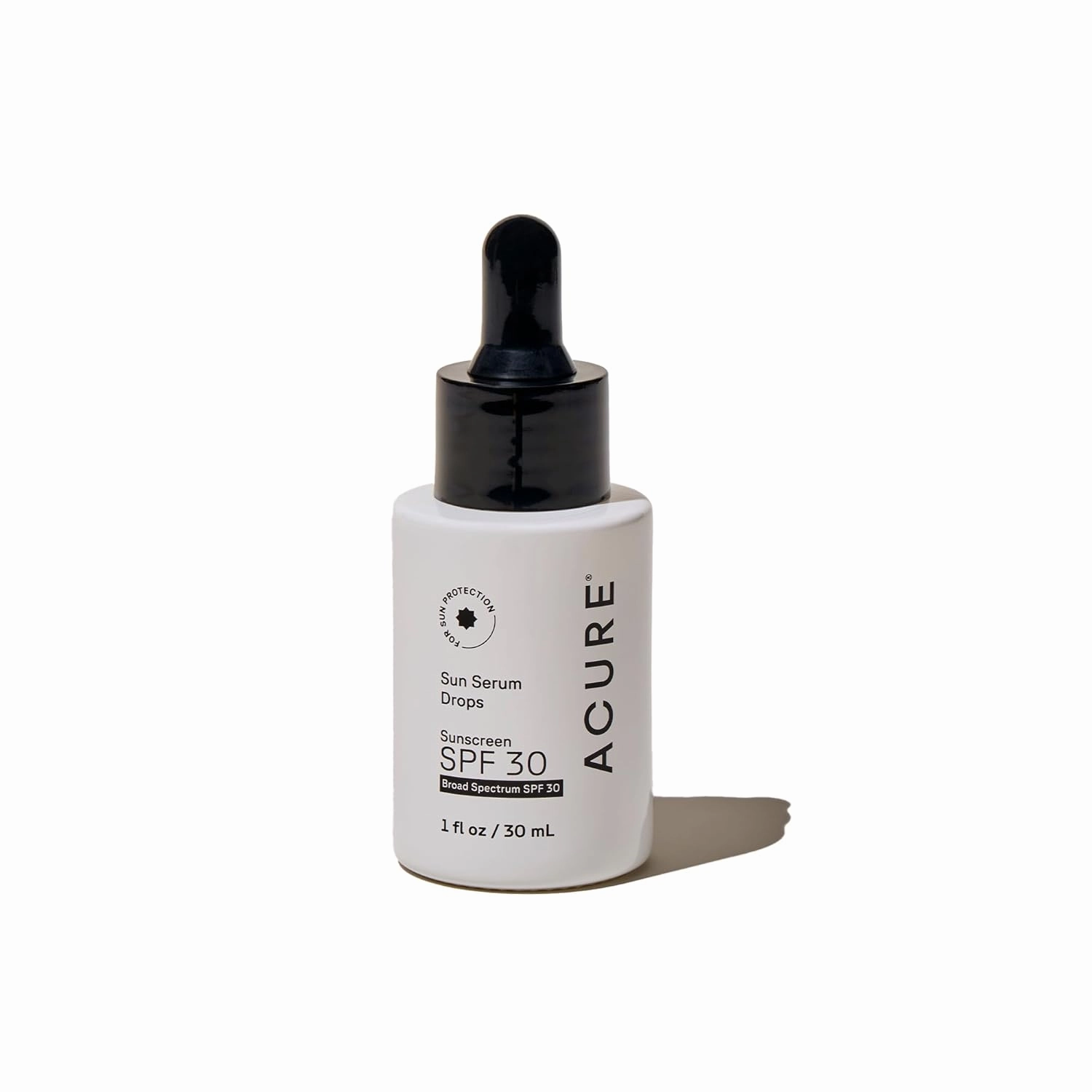 Acure Sun Serum Drops SPF 30 – Lightweight Daily Sunscreen Serum with Skin-Loving Ingredients, Broad-Spectrum Protection, 1 fl oz