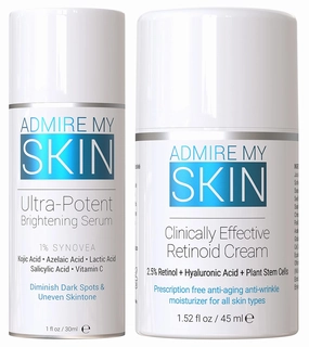 Admire My Skin Dark Spot Corrector Serum   Retinoid Cream Set
