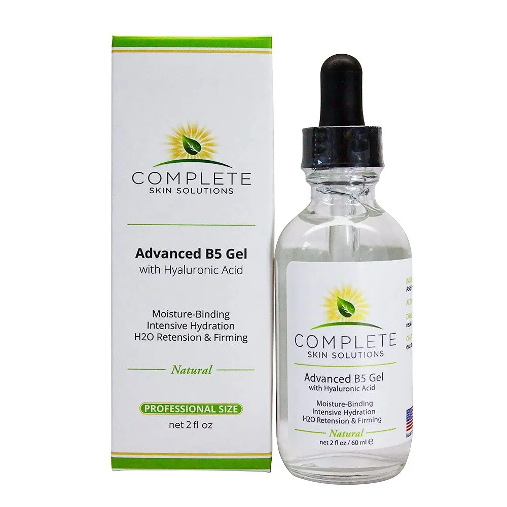 Advanced B5 Hydrating Gel With Hyaluronic Acid-2 oz Moisturizing & Hydrating Face Serum For Skin Rejuvenation–Nutritious Natural Formula With Firming, Plumping & Healing Properties