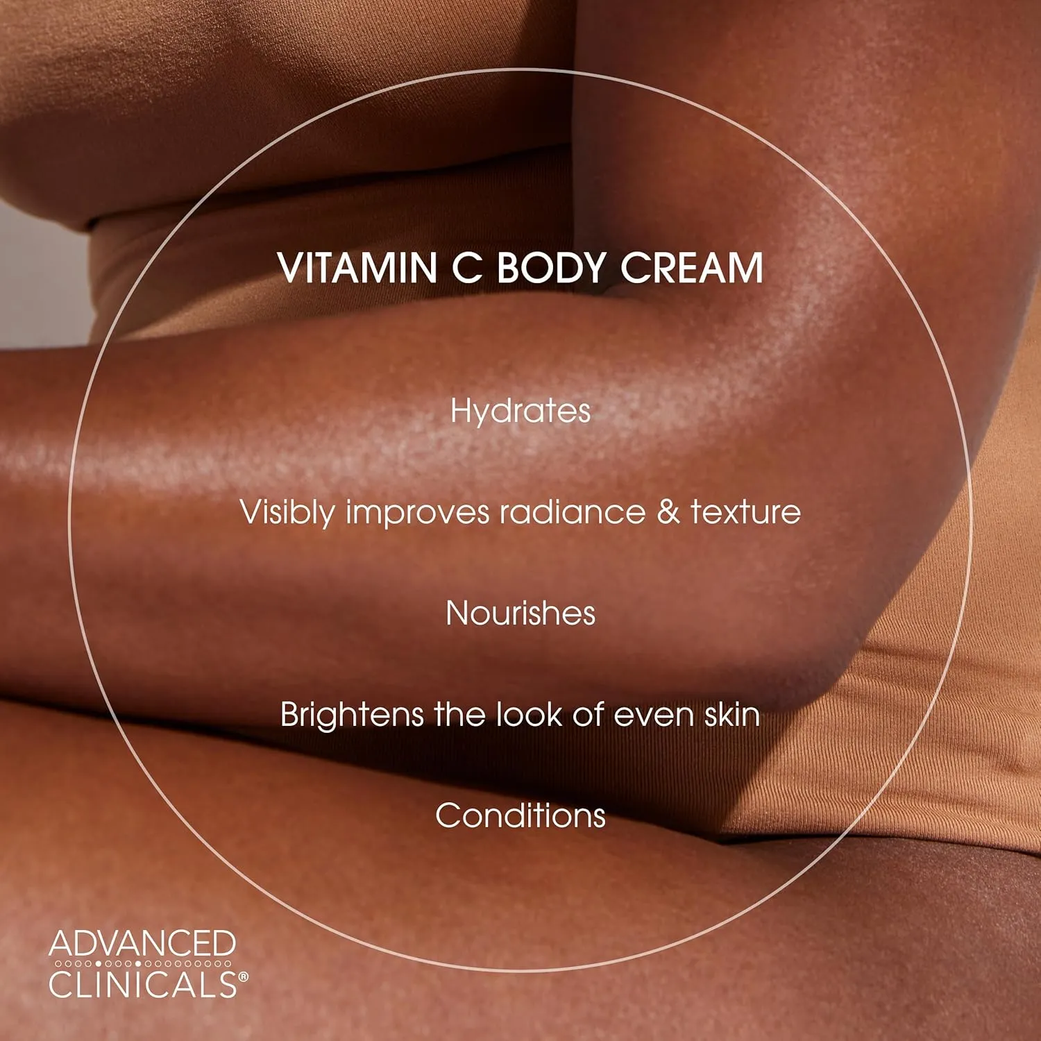 Advanced Clinicals Brightening Vitamin C Cream   5% Niacinamide Serum W/Hyaluronic Acid 2pc Set | Vitamin C Body Lotion Moisturizer & Dark Spot Remover Face Serum | Skin Care Products, 2pc Bundle