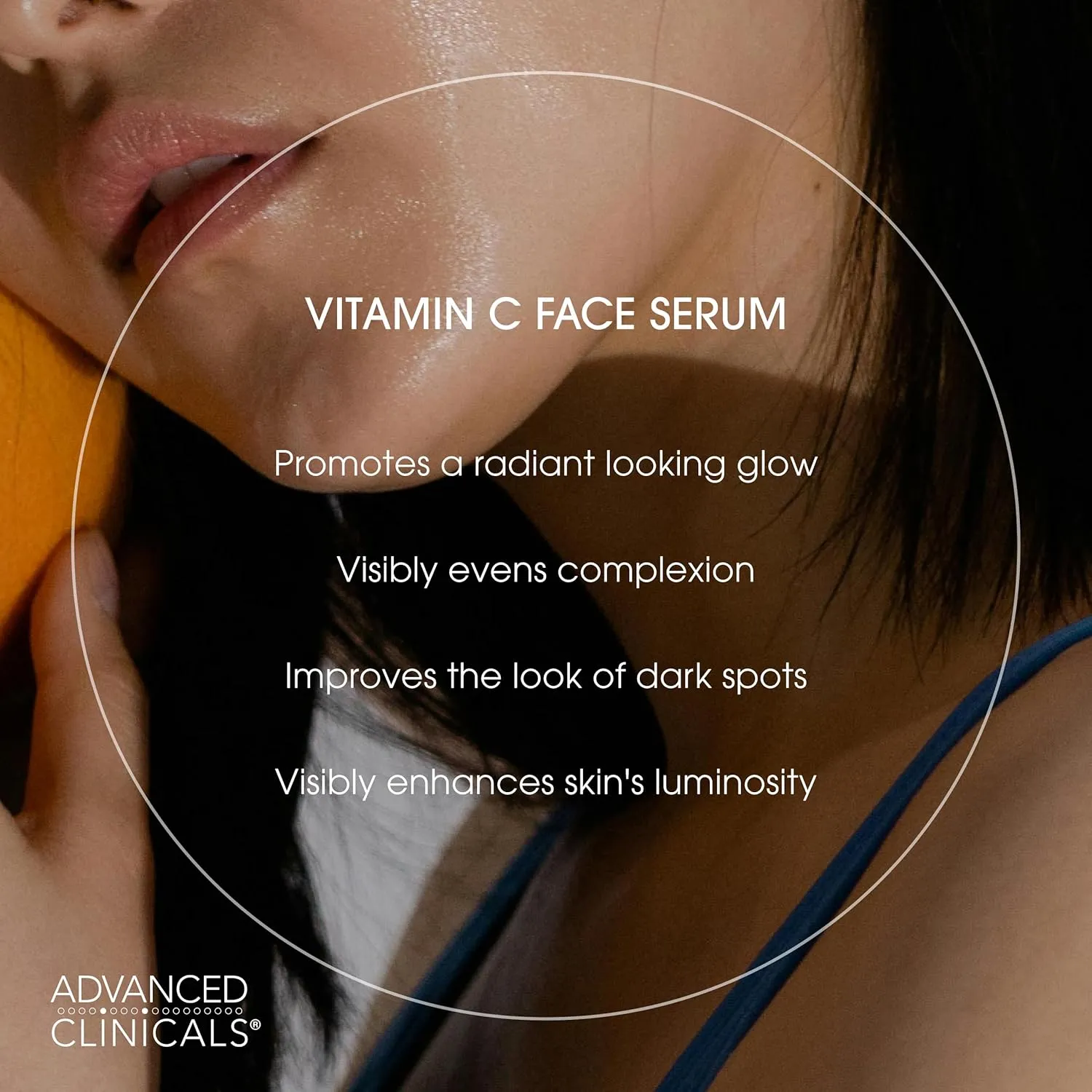 Advanced Clinicals Brightening Vitamin C Serum For Face With Glycolic Acid   Lactic Acid | Vitamin C Eye Serum Face Moisturizer For Improving Look Of Dark Spots & Uneven Complexion, 2-Pack