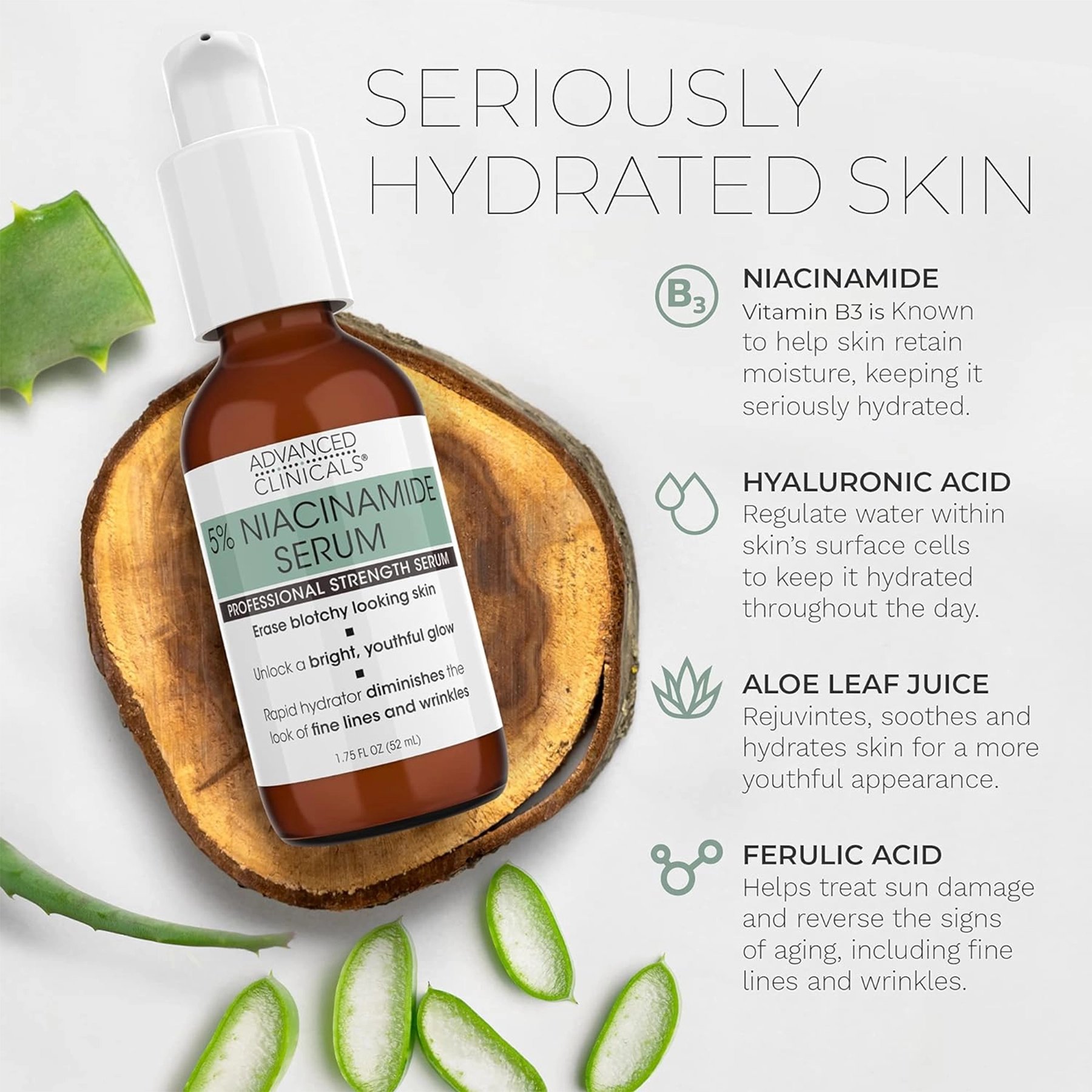 Advanced Clinical 5% Niacinamide Serum - 52ml