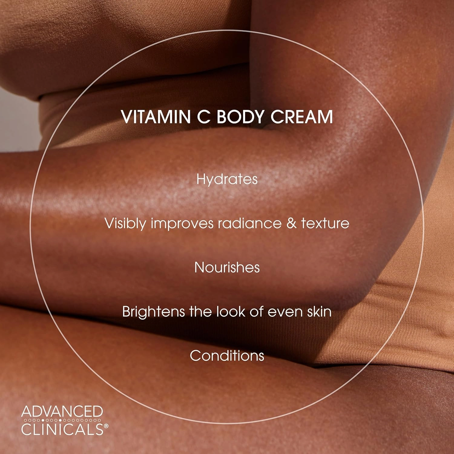 Advanced Clinicals Vitamin C Cream   Vitamin C Serum 2PC Skincare Set | Brightening Body Lotion & Facial Serum For Women & Men Helps Diminish Appearance Of Dark Spots, Wrinkles, & Uneven Skin Tone